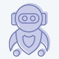 Icon Machine Learning. related to Artificial Intelligence symbol. two tone style vector