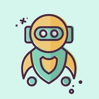 Icon Machine Learning. related to Artificial Intelligence symbol. MBE style vector
