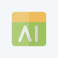 Icon Feedback. related to Artificial Intelligence symbol. flat style vector