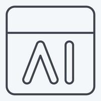 Icon Feedback. related to Artificial Intelligence symbol. line style vector