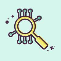 Icon Smart Search. related to Artificial Intelligence symbol. MBE style vector