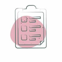 Icon Task List. related to Bioengineering symbol. Color Spot Style vector