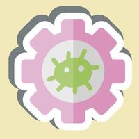 Sticker Bioengineering. related to Bioengineering symbol vector
