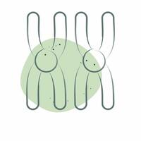 Icon Chromosome. related to Bioengineering symbol. Color Spot Style vector