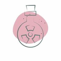 Icon Bio Weapon. related to Bioengineering symbol. Color Spot Style vector