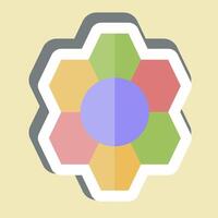 Sticker Pattern Recognition. related to Bioengineering symbol vector