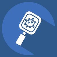 Icon Observation. related to Bioengineering symbol. long shadow style vector