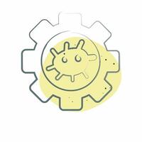 Icon Bioengineering. related to Bioengineering symbol. Color Spot Style vector