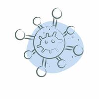 Icon Biological Network. related to Bioengineering symbol. Color Spot Style vector