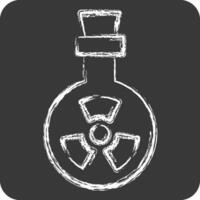 Icon Bio Weapon. related to Bioengineering symbol. chalk Style vector