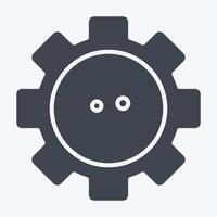 Icon Bioengineering. related to Bioengineering symbol. glyph style vector
