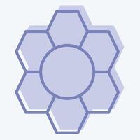 Icon Pattern Recognition. related to Bioengineering symbol. two tone style vector