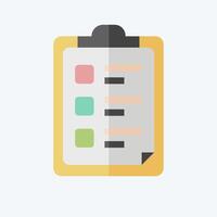 Icon Task List. related to Bioengineering symbol. flat style vector