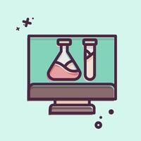 Icon Biotech. related to Bioengineering symbol. MBE style vector