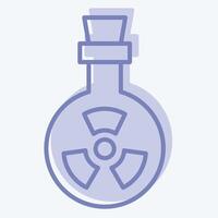 Icon Bio Weapon. related to Bioengineering symbol. two tone style vector