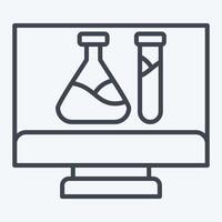 Icon Biotech. related to Bioengineering symbol. line style vector