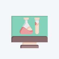 Icon Biotech. related to Bioengineering symbol. flat style vector