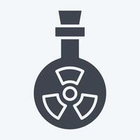 Icon Bio Weapon. related to Bioengineering symbol. glyph style vector