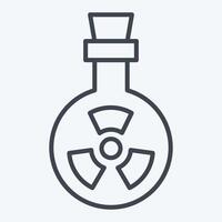 Icon Bio Weapon. related to Bioengineering symbol. line style vector