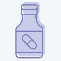 Icon Drugs. related to Bioengineering symbol. two tone style vector