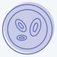 Icon Cell. related to Bioengineering symbol. two tone style vector