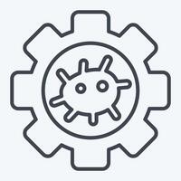 Icon Bioengineering. related to Bioengineering symbol. line style vector