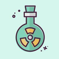Icon Bio Weapon. related to Bioengineering symbol. MBE style vector