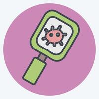 Icon Observation. related to Bioengineering symbol. color mate style vector