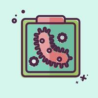 Icon Bio Art. related to Bioengineering symbol. MBE style vector