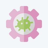 Icon Bioengineering. related to Bioengineering symbol. flat style vector