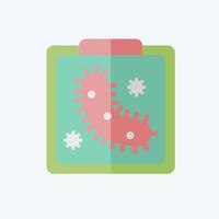 Icon Bio Art. related to Bioengineering symbol. flat style vector