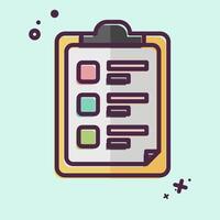 Icon Task List. related to Bioengineering symbol. MBE style vector