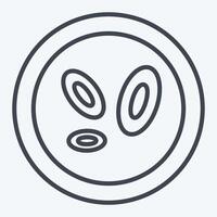 Icon Cell. related to Bioengineering symbol. line style vector