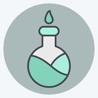 Icon Chemical Reaction. related to Bioengineering symbol. color mate style vector