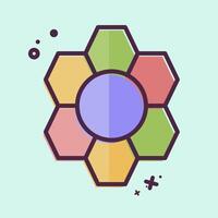 Icon Pattern Recognition. related to Bioengineering symbol. MBE style vector