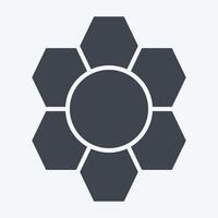 Icon Pattern Recognition. related to Bioengineering symbol. glyph style vector