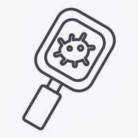 Icon Observation. related to Bioengineering symbol. line style vector