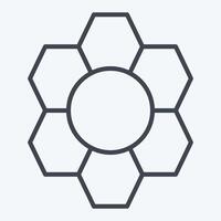 Icon Pattern Recognition. related to Bioengineering symbol. line style vector