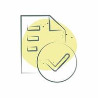 Icon Standarts. related to Audit symbol. Color Spot Style. design editable vector