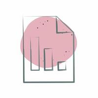 Icon Report. related to Audit symbol. Color Spot Style. design editable vector