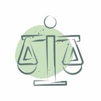 Icon Legal. related to Audit symbol. Color Spot Style. design editable vector