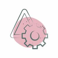 Icon Risk Management. related to Audit symbol. Color Spot Style. design editable vector