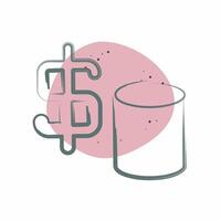 Icon Finance. related to Audit symbol. Color Spot Style. design editable vector