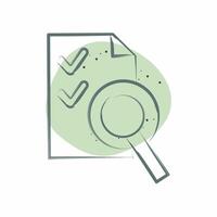 Icon Audit. related to Audit symbol. Color Spot Style. design editable vector