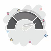 Icon Performance. related to Audit symbol. comic style. design editable vector
