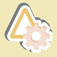 Sticker Risk Management. related to Audit symbol. design editable vector