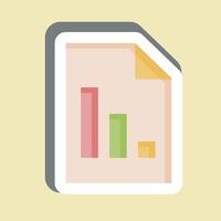 Sticker Report. related to Audit symbol. design editable vector