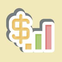 Sticker Revenue. related to Audit symbol. design editable vector