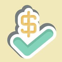 Sticker Agreement. related to Audit symbol. design editable vector