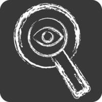 Icon Transparency. related to Audit symbol. chalk Style. design editable vector